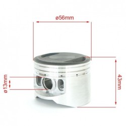 Pistom + Segmentos 56mm - YX 140/149cc