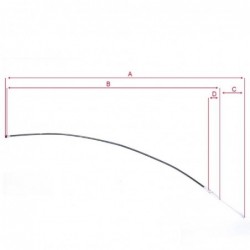 Clutch cable - Blue (for Motor with clutch, 4/5 slices)