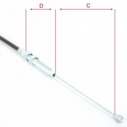 Clutch cable - Green (for Motor with clutch, 4/5 slices)