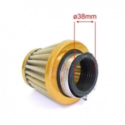 Air filter steel Gold - ø38mm