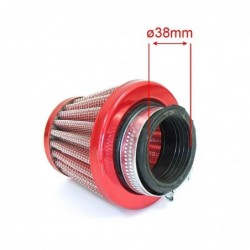 Air filter steel Red - ø38mm