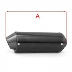 Exhaust Muffler Racing Black