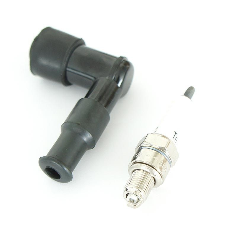Spark plug Cap + Spark Plug - thread ø10mm