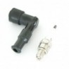 Spark plug Cap + Spark Plug - thread ø10mm