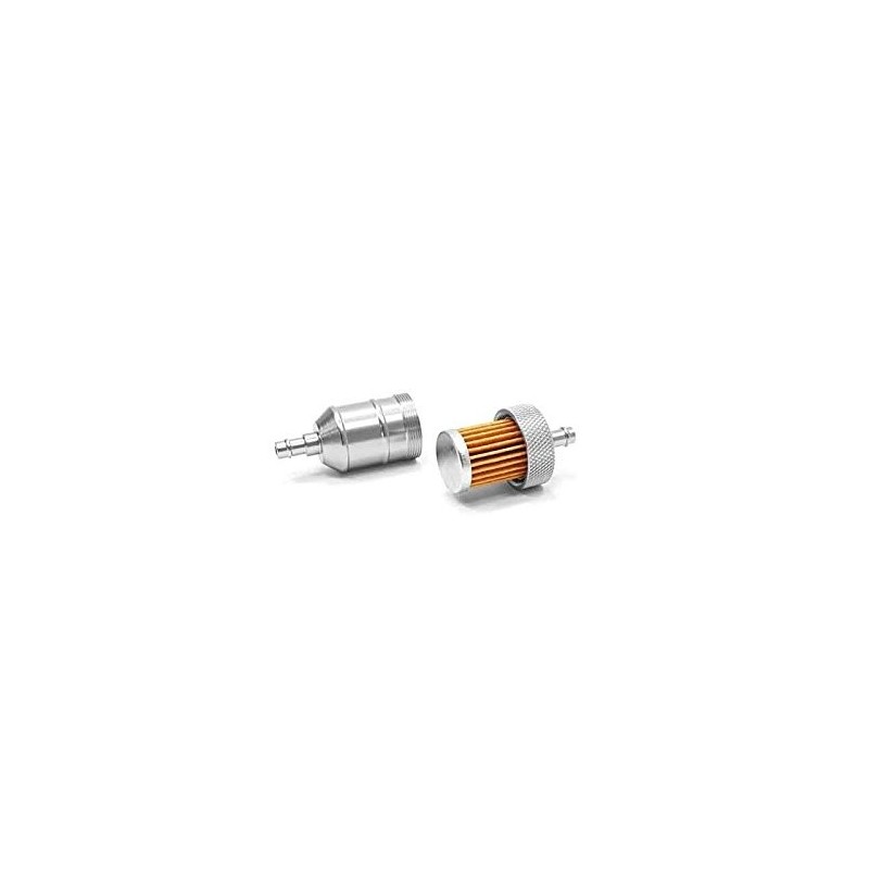 Fuel filter aluminum - Silver