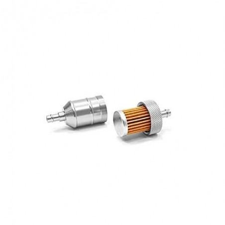 Fuel filter aluminum - Silver