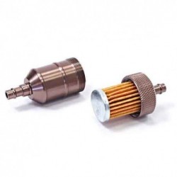 Fuel filter aluminum - Brown