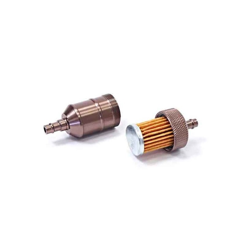 Fuel filter aluminum - Brown