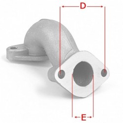 Intake manifold 0° - ø21mm