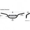 Handlebar aluminum Renthal Playbike Bar - Silver