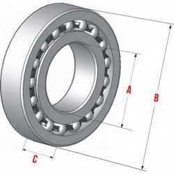 Wheel bearing NTN 6202-2RS Double density
