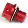 Pit bike Drain plugs CNC magnetic - Red Dirt Bike Mini Moto Cross