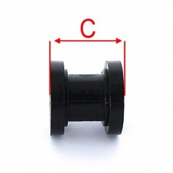 Chain roller teflon - ø8mm Blue