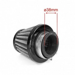 Air filter steel Black - ø38mm