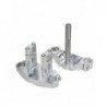 Triple clamp set Aluminium - ø33mm