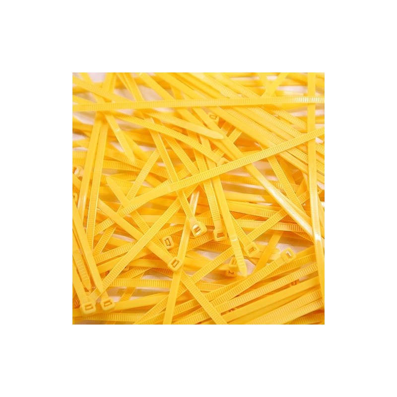 Collier de Serrage - 2.5x200mm - Jaune