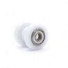 Rolete Tensor Corrente Teflon - ø8mm - Branco