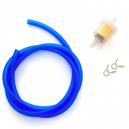 Fuel hose + filter - Blue