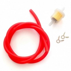 Fuel hose + filter - Red